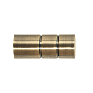 Zakończenia karniszy / Zakończenia CYLINDER 25mm antyk mosiądz - 2szt.