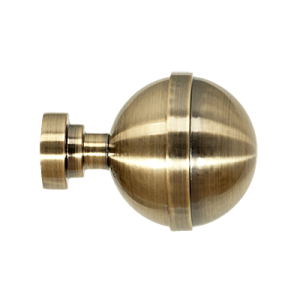 Zakończenia karniszy / Zakończenia KULA ELEGANT 25mm antyk mosiądz - 2szt.