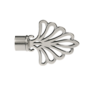 Zakończenia karniszy / Zakończenia WACHLARZ 16mm chrom mat- 2szt.