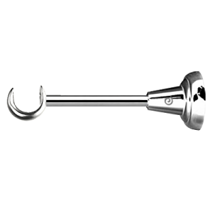 Wsporniki karniszy / Wspornik Rzymski/Aspen 19mm ściana/sufit INOX - 1szt.