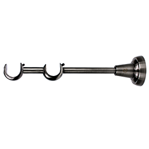 Wsporniki karniszy / Wspornik Rzymski/Aspen 19/19mm ścienny antracyt - 1szt.