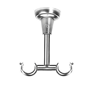 Wsporniki karniszy / Wspornik Rzymski 19/19mm sufitowy INOX - 1szt.