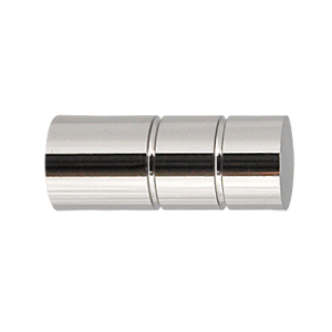Zakończenia karniszy / Zakończenia CYLINDER 25mm INOX - 2szt.