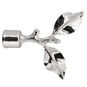 Zakończenia karniszy / Zakończenia GAŁĄZKA 25mm INOX - 2szt.