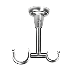 Wsporniki karniszy / Wspornik Rzymski 25/19mm sufitowy INOX - 1szt.