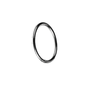Kółka, żabki, agrafki / Kółko bez żabki do karniszy 19mm INOX - 1szt.