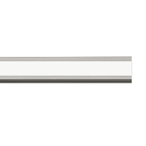 Rury i szyny karniszy / Szyna Aveno 31x13mm Chrom mat - Biały 240cm - 1 szt.