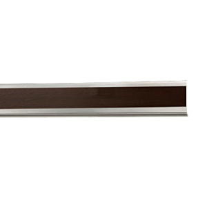 Rury i szyny karniszy / Szyna Aveno 31x13mm Chrom mat - Wenge 200cm - 1 szt.