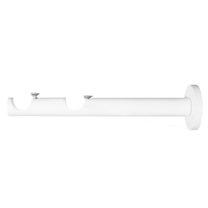 Wsporniki karniszy / Wspornik NEO 19/19mm ścienny biały - 1szt.