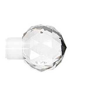 Zakończenia karniszy / Zakończenia BELUNA CRYSTAL  19mm biały - 2szt.