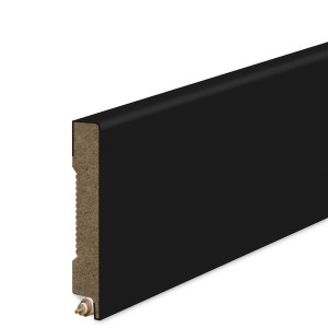 Listwa Przypodłogowa MDF Gładka 6cm - Czarna