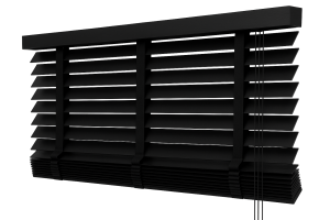 Żaluzje Bambusowe 50mm na wymiar - Onyx (czarny)
