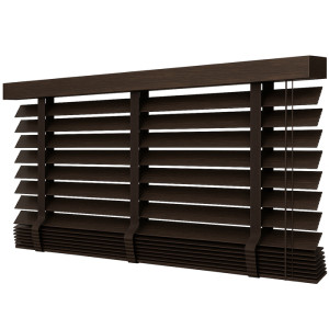 Żaluzje Bambusowe 50mm na wymiar - Walnut