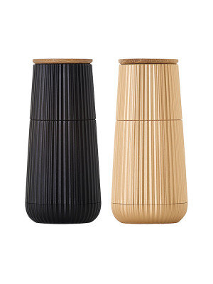 ADHOC Pfeffer- und Salzmühlen Set SCAPE 12cm Black + Gold gold baby