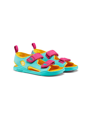 AFFENZAHN Kinder Sandalen AIRY Eule türkis   26 baby