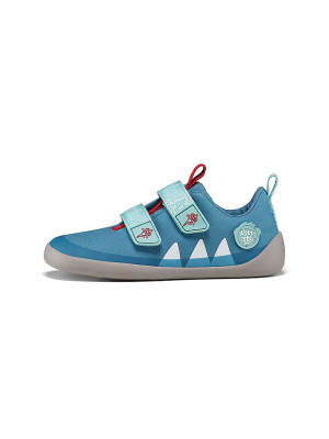 AFFENZAHN Kinder Barfußschuhe COTTON LUCKY HAI hellblau   27 baby