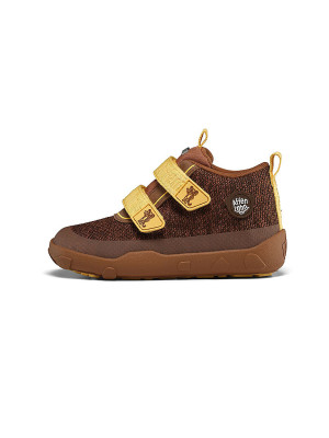 AFFENZAHN Kinder Barfußschuhe - Sneaker KNIT HAPPY Tiger braun   27 baby