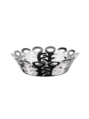 Alessi Korbschale VIMINI 22cm Edelstahl  silber baby