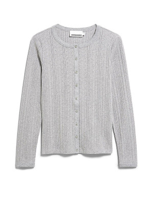 ARMEDANGELS Cardigan POINTELLE  hellgrau   XS damen