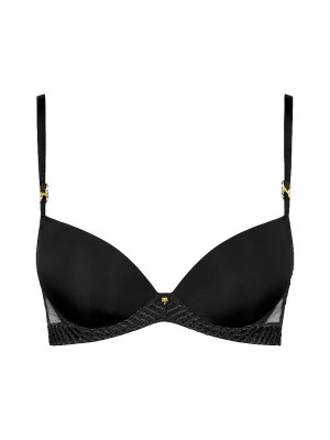 AUBADE Push Up BH SHEER EMOTION black schwarz   75A damen