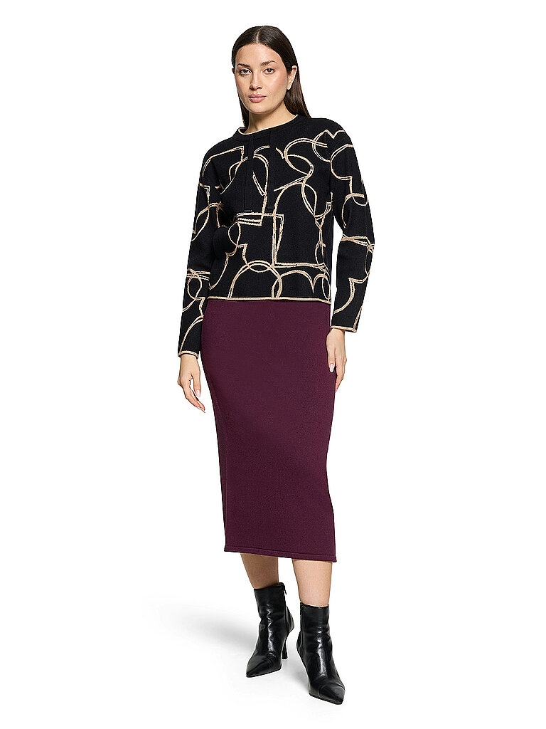 BETTY BARCLAY Midirock  dunkelrot   48 damen