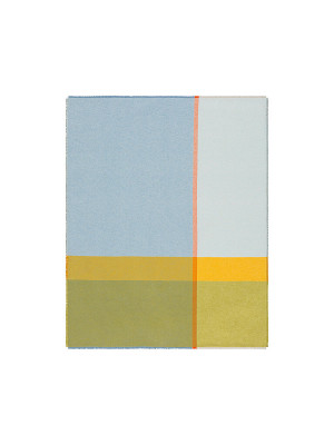 BIEDERLACK Tagesdecke - Plaid 130x170cm GREAT BLUE Blau hellblau baby