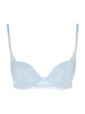 Boss BH mit Bügel HALF PAD_PEONY LACE light blue hellblau   85B damen