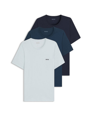 Boss T-Shirt 3er Pkg. blau   S herren
