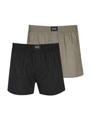 Boss Boxershorts 2er Pkg. open brown hellbraun   M herren