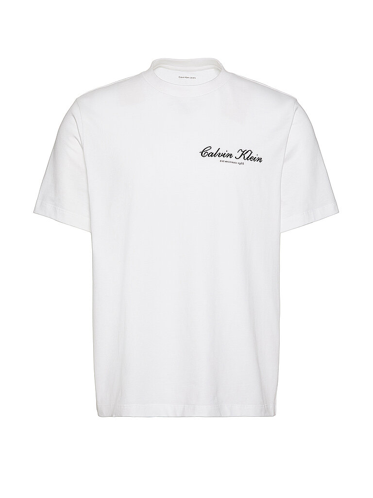 Calvin KLEIN JEANS T-Shirt  weiss   S herren