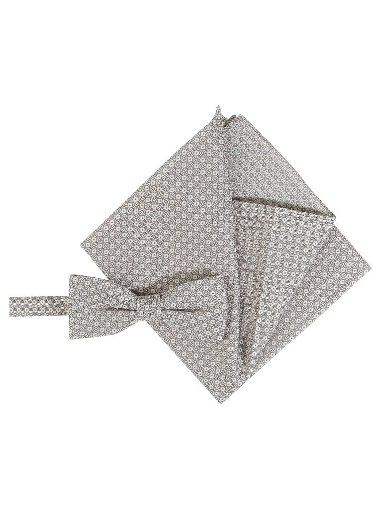 CG - CLUB OF GENTS Geschenkset mit Masche und Stecktuch beige herren