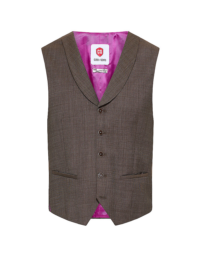 CG - CLUB OF GENTS Anzugweste Slim Fit PHILLIP braun   98 herren