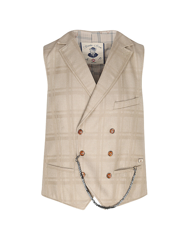 CG - CLUB OF GENTS Anzugweste MATHEW beige   50 herren