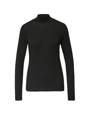 COMMA Rollkragenshirt schwarz   34 damen