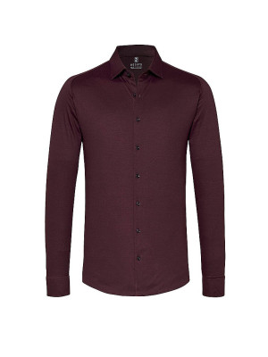 DESOTO Jerseyhemd Slim Fit  dunkelrot   XL herren