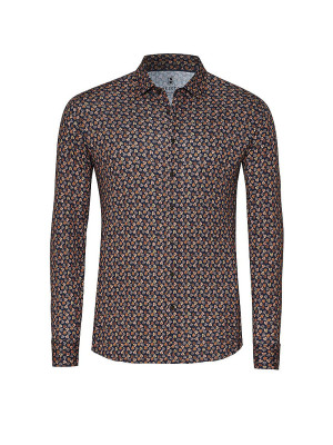 DESOTO Jerseyhemd Slim Fit  braun   XL herren