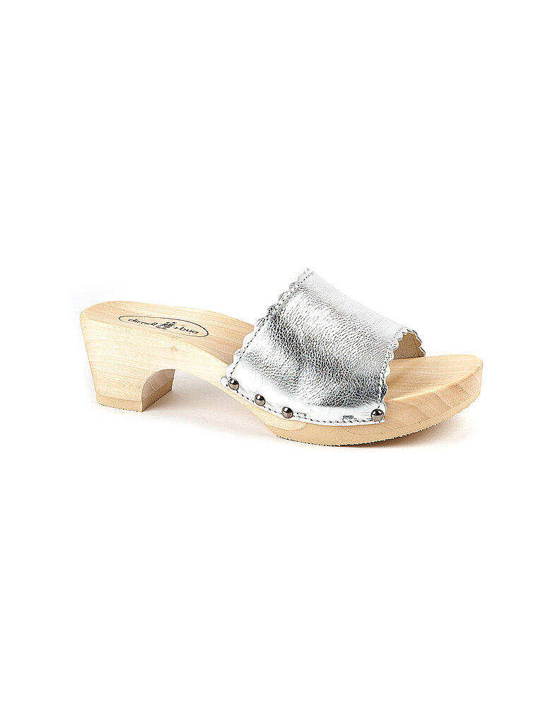 DIRNDL & BUA Trachtenschuhe - Pantolette silber   39 damen