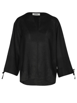 ECOALF Leinenbluse JENA schwarz   XL damen