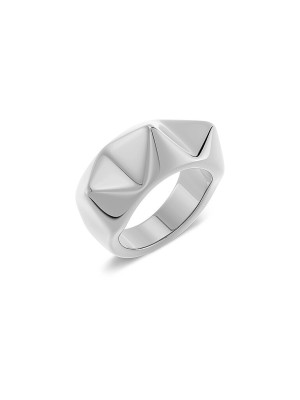 EDBLAD Ring PEAK RIVET Steel  silber   L damen