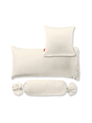 FLEURESSE Satin Kissenbezug Royal Uni 2er 40x80cm Creme creme baby