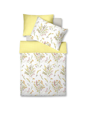 FLEURESSE Tencel Bettwäsche LUXURY 70x90cm / 140x200cm Golden Kiwi  gelb baby