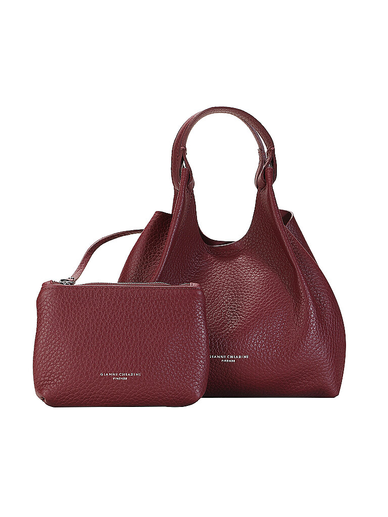GIANNI CHIARINI Ledertasche - Hobo Bag DUA dunkelrot damen