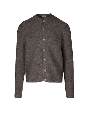 GOTTSEIDANK Trachten Strickjacke ALOISIUS grau   XL herren