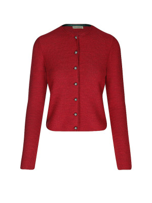 GOTTSEIDANK Trachten Strickjacke ALOISIA dunkelrot   S damen