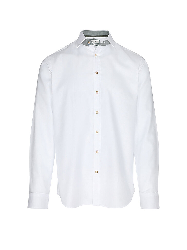 GWEIH & SILK Trachtenhemd Tailored Fit KÖNIGSSEE weiss   XL herren
