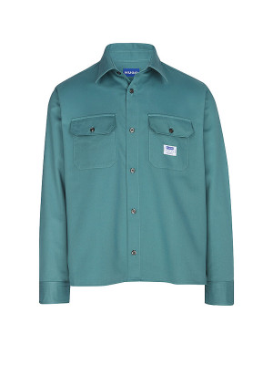 HUGO Overshirt EKYNONE petrol   S herren