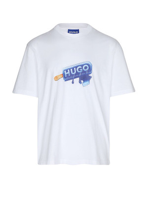 HUGO T-Shirt NOGLASY weiss   S herren