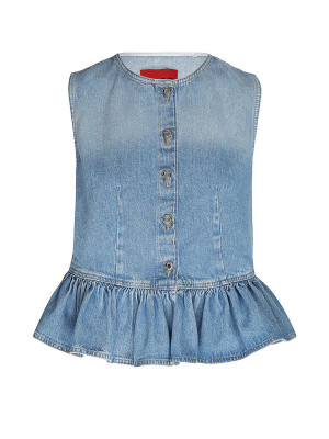 HUGO Top GIMMA  blau   S damen