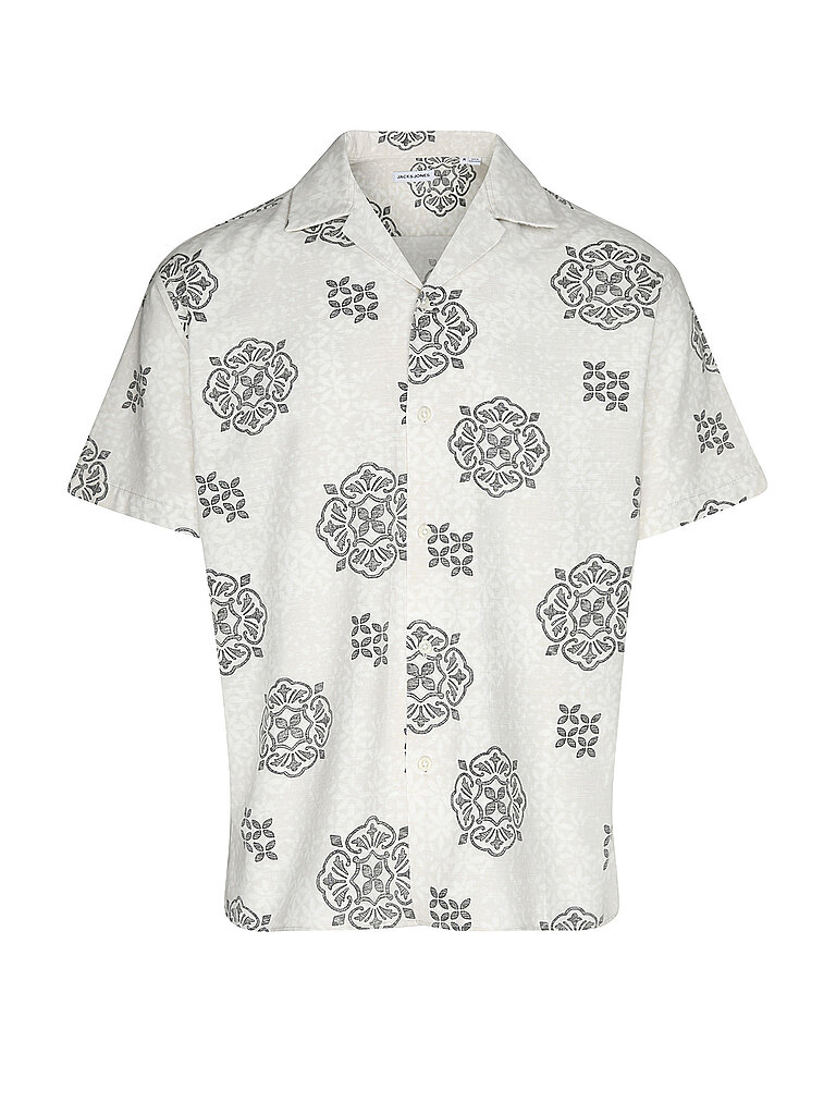 JACK & JONES Hemd JJALFREDO SLUB RESORT beige   XS herren