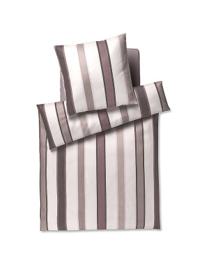JOOP! Satin Bettwäsche Banks 70x90cm/140x220cm Stone hellgrau baby